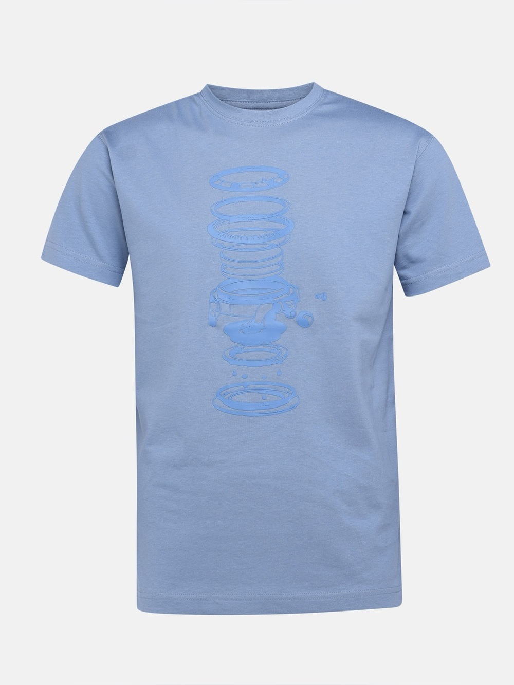 Aarong Light Blue Graphic Tee - S